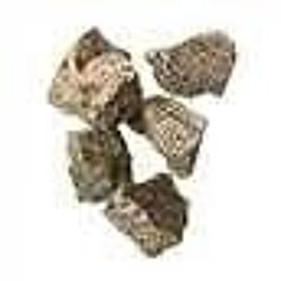 Rohe Kristalle im Rohschliff, 80–100 g, 6 Stück, Dalmatiner-Jaspis