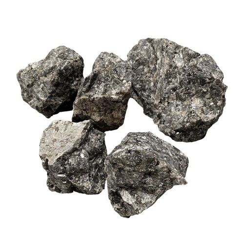 Raw Rough Cut Crystals, 80-100g, Pack of 12, Larvikite
