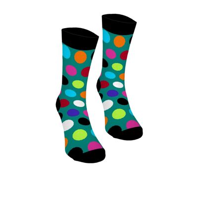 Chaussettes en coton multicolores à pois Bertoni 42-45