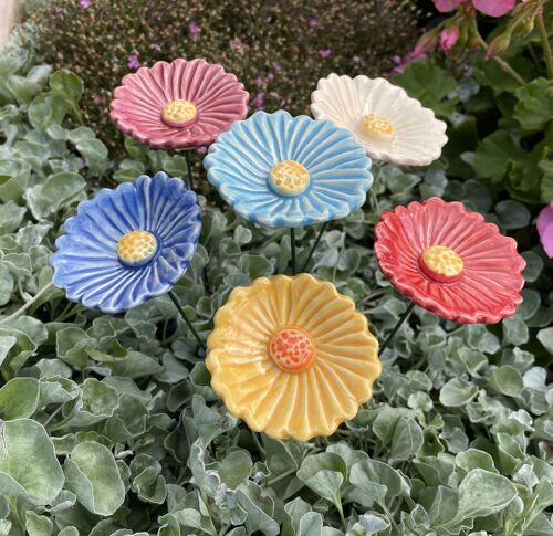 Ceramic Windflower, Plant stake