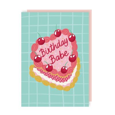 Paquete de 6 tarjetas de pastel de cumpleaños para bebé Kitsch