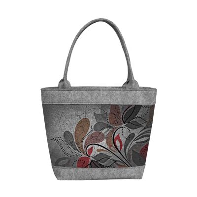 Bolso De Hombro Bloom De Fieltro Línea Polo Bertoni