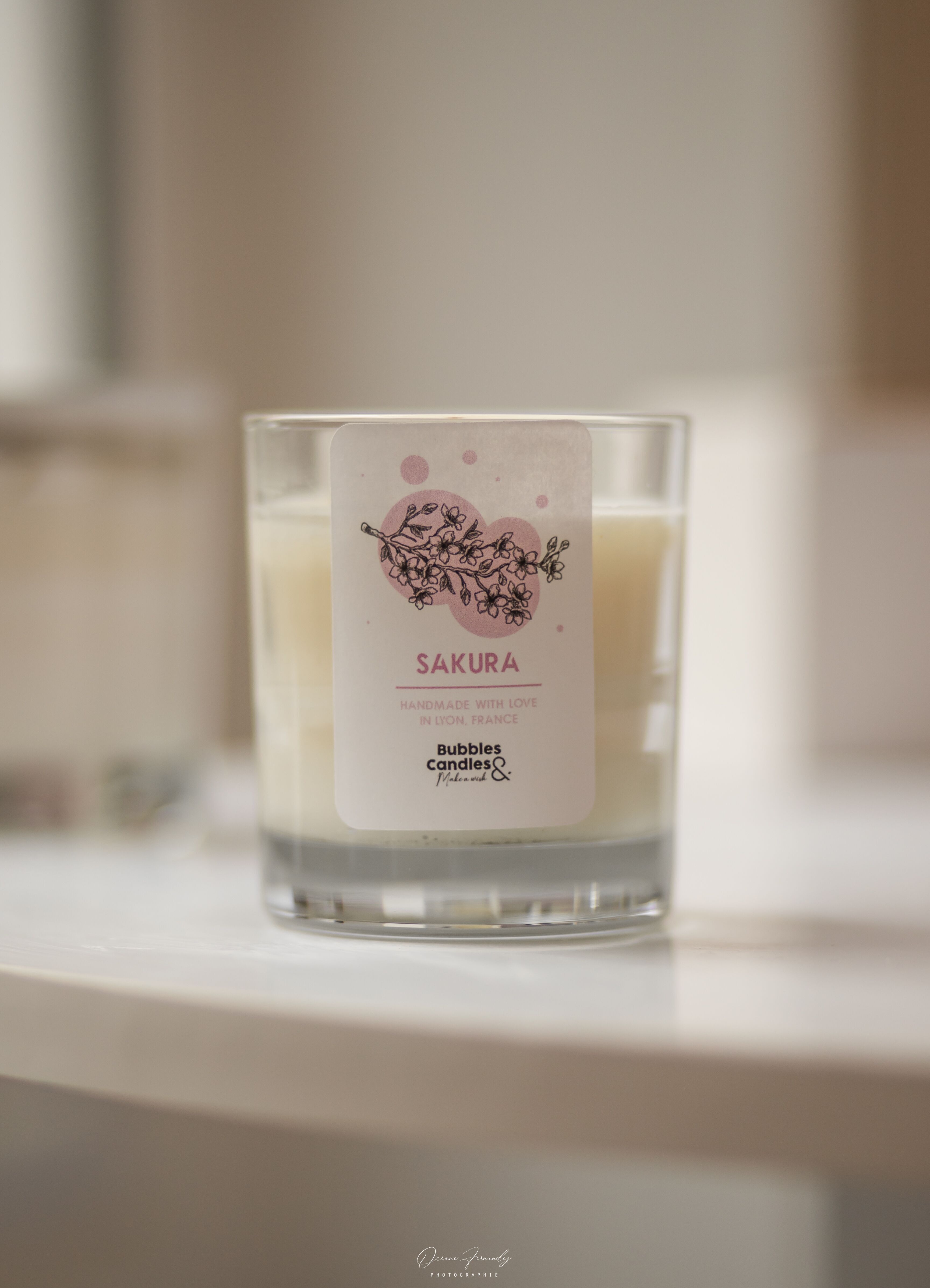 Bougie - Fleur de cerisier - 90mL - Bubbles and Candles