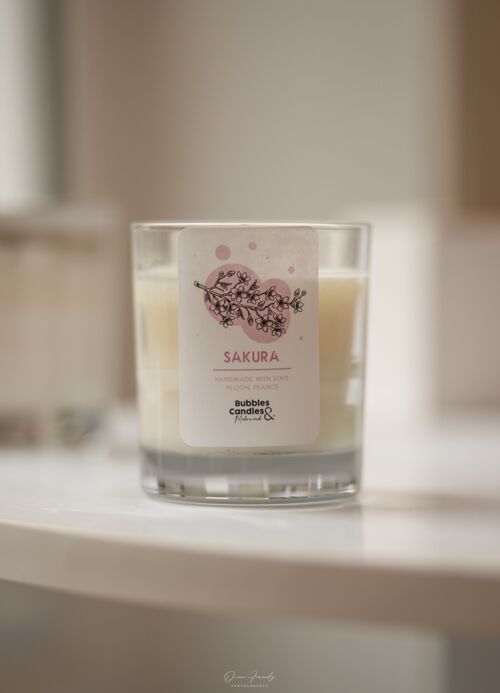 Bougie - Fleur de cerisier - 90mL - Bubbles and Candles
