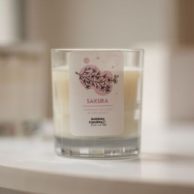 Candle - Cherry blossom - 90mL - Bubbles and Candles