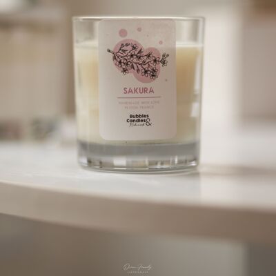 Candle - Cherry blossom - 90mL - Bubbles and Candles