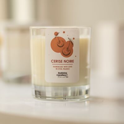 Candle - Black Cherry - 90mL - Bubbles and Candles