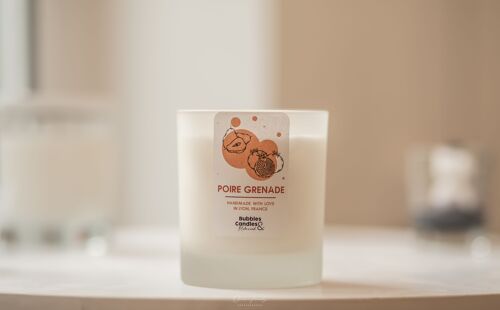 Bougie - Grenade & Poire - 90mL - Bubbles and Candles