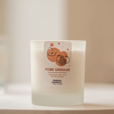 Bougie - Grenade & Poire - 90mL - Bubbles and Candles