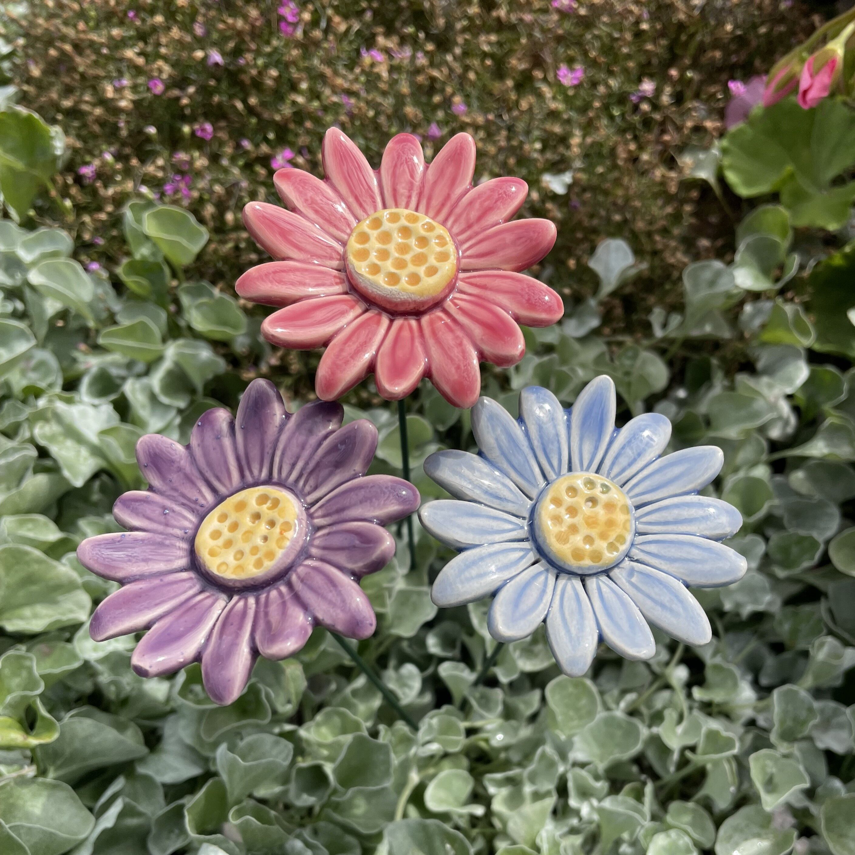 Buy wholesale Ceramic Flower Daisy/Large, Plant stake