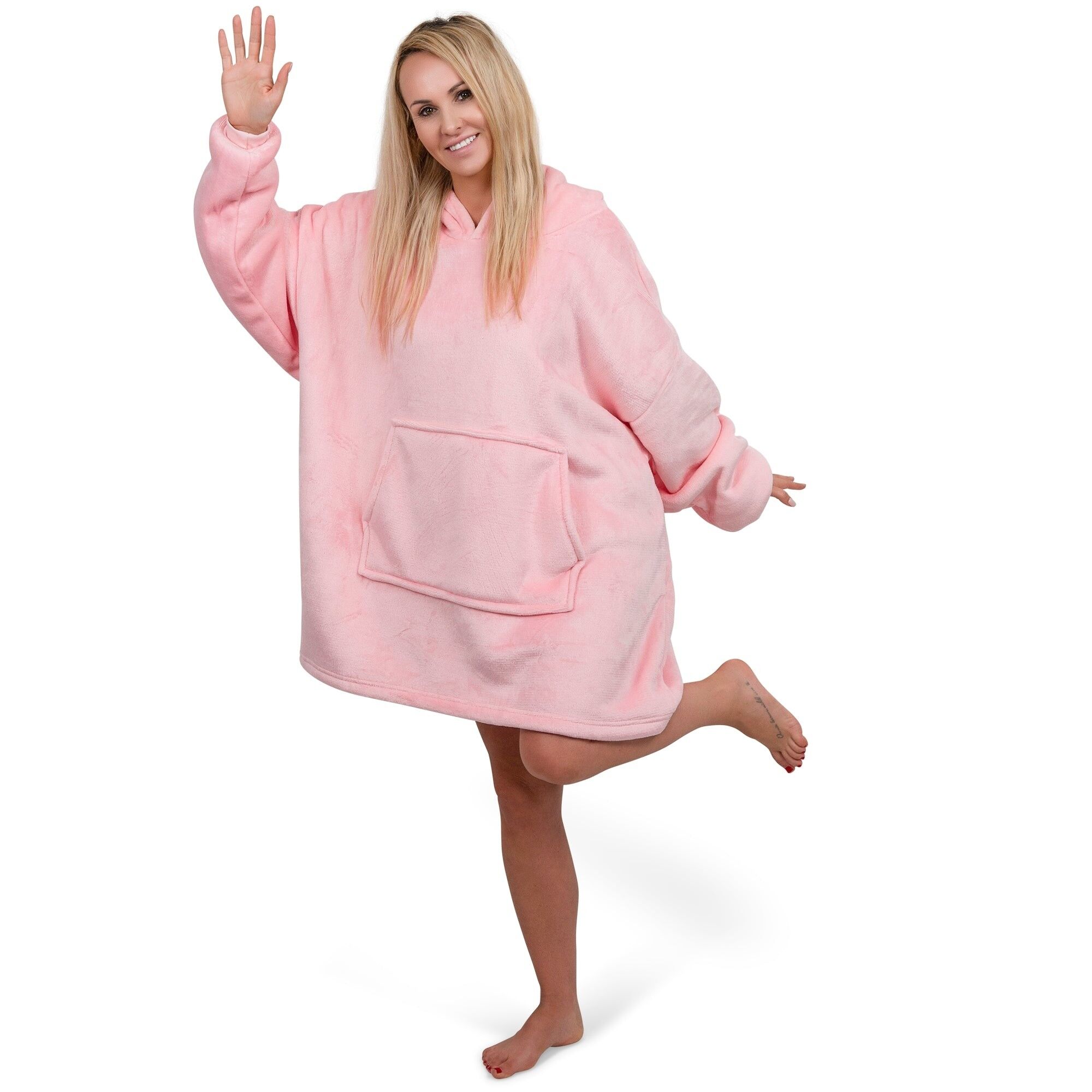 Coperta con cappuccio Smileify™ - Rosa chiaro - Pro