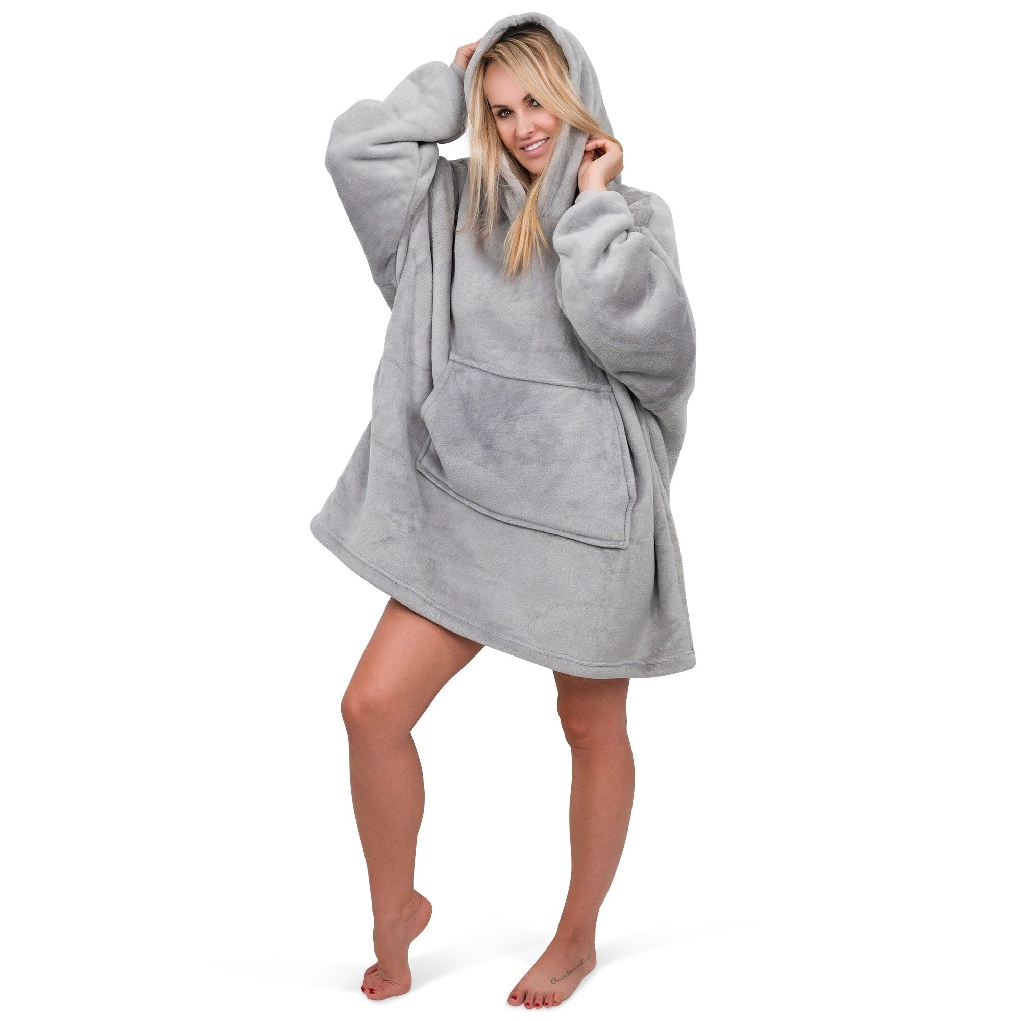 Coperta con cappuccio Smileify™ - Grigio chiaro - Pro