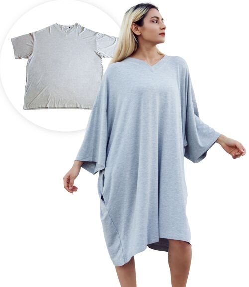 Smileify™ Premium Pyjama Slaapshirt - Grijs