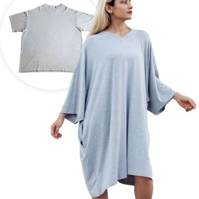 Camisa de dormir tipo pijama Premium Smileify™ - Gris