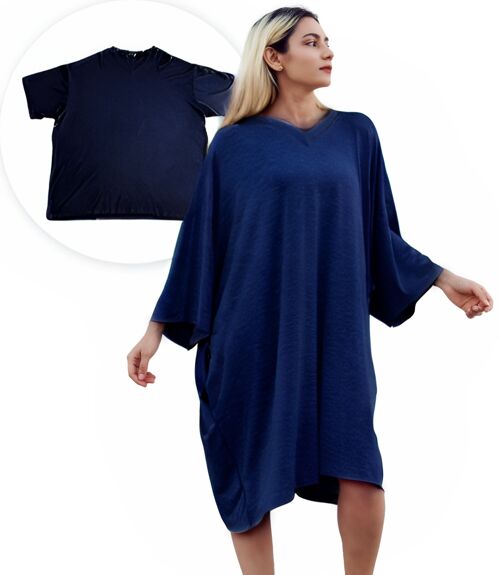 Smileify™ Premium Pyjama Slaapshirt - Donker Blauw