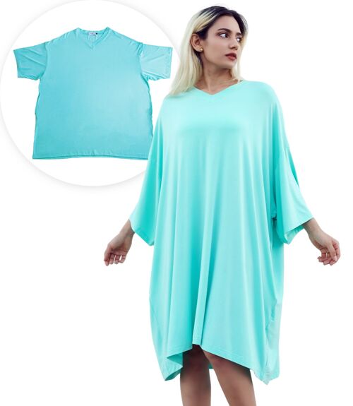 Smileify™ Premium Pyjama Slaapshirt - Mint Blauw