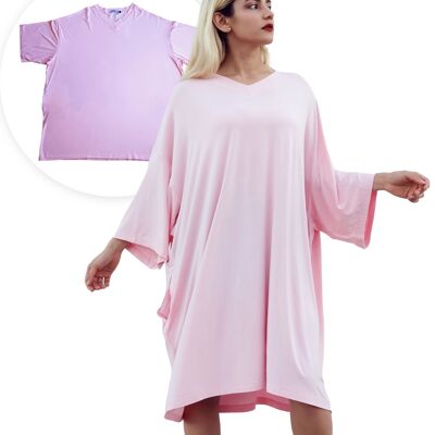 Camisa de dormir tipo pijama Premium Smileify™ - Rosa