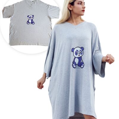 Camisa de dormir tipo pijama premium Smileify™ - Estampado de panda