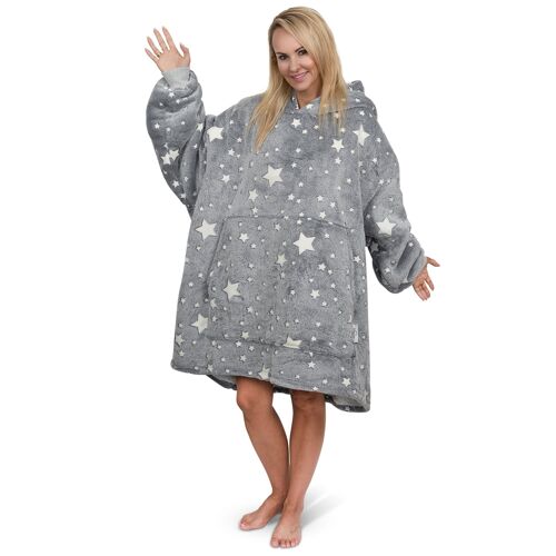 Smileify™ Hoodie Blanket - Glow in the Dark Stars - Pro Max