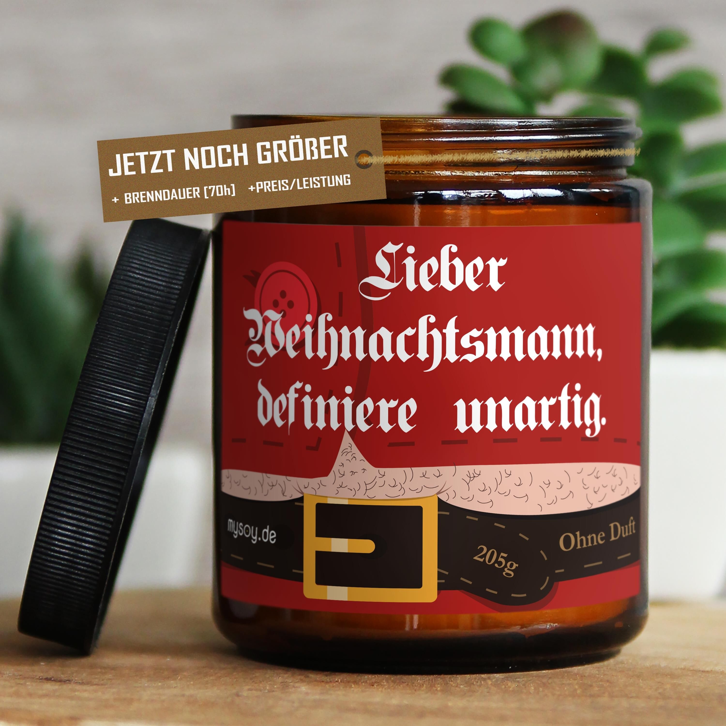 Candela regalo candela profumata caro Babbo Natale, definisci... #BS1-50