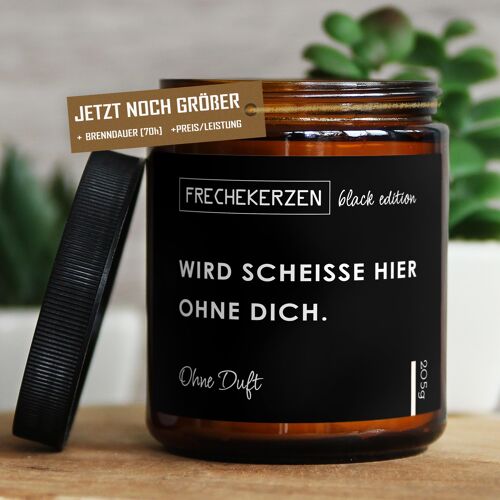 Geschenkkerze Duftkerze wird scheisse hier ohne… #be-233