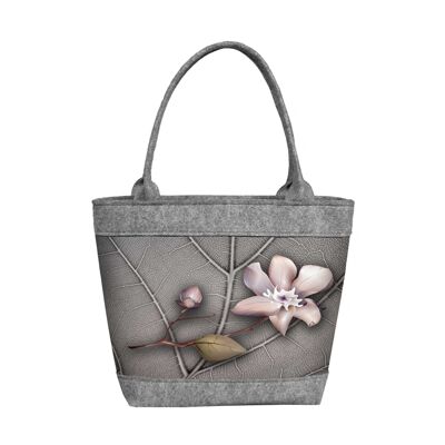 Bolso Bandolera Magnolia De Fieltro Línea Polo Bertoni