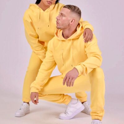 Yellow unisex jogging set