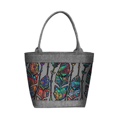 Borsa Boho A Tracolla In Feltro Linea Polo Bertoni