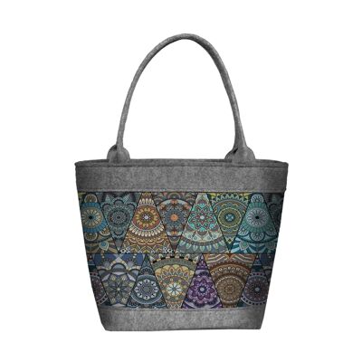 Bolso De Hombro Jasmine De Fieltro Línea Polo Bertoni