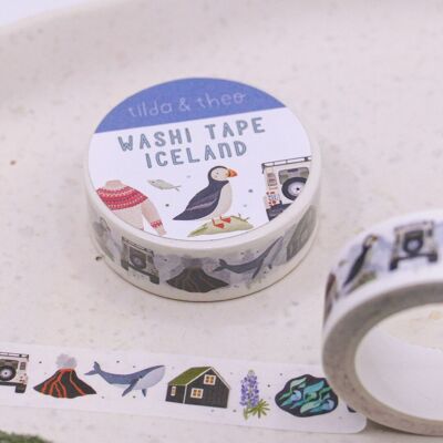 Washi Tape Island - Nastro adesivo per mascheratura Scandinavia Travel