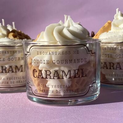 Bougie gourmande caramel