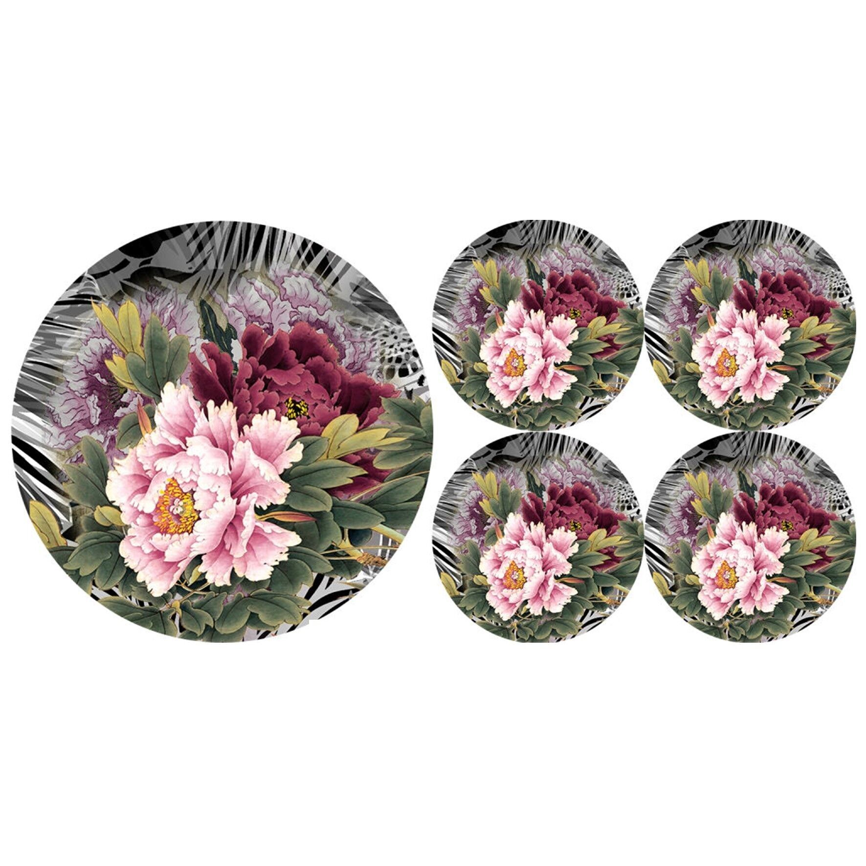 Set Ikebana Sottopicatto + Sottobicchieri in Feltro Bertoni