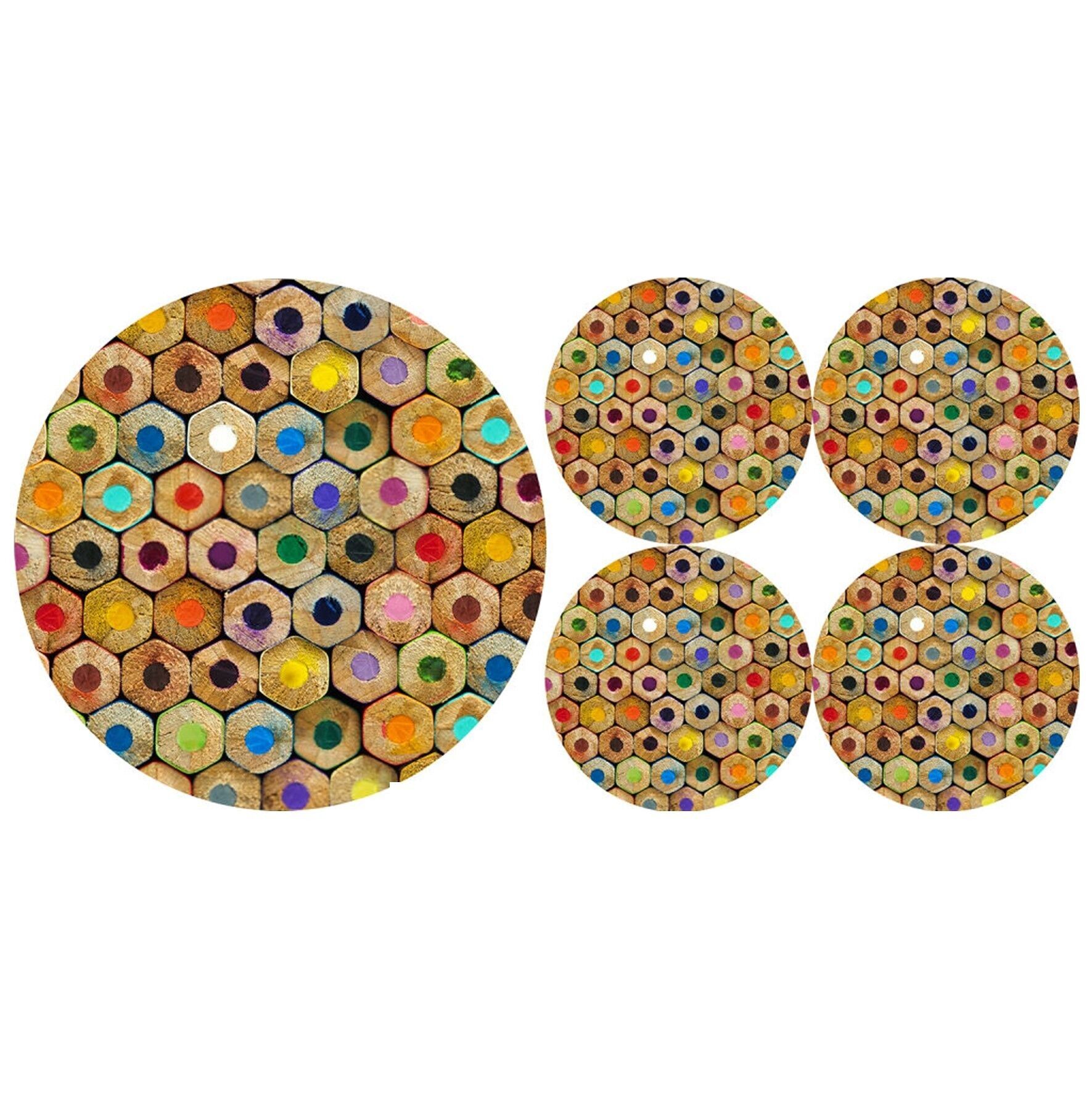 Set Pastelli Sottopiatto + Sottobicchieri In Feltro Bertoni