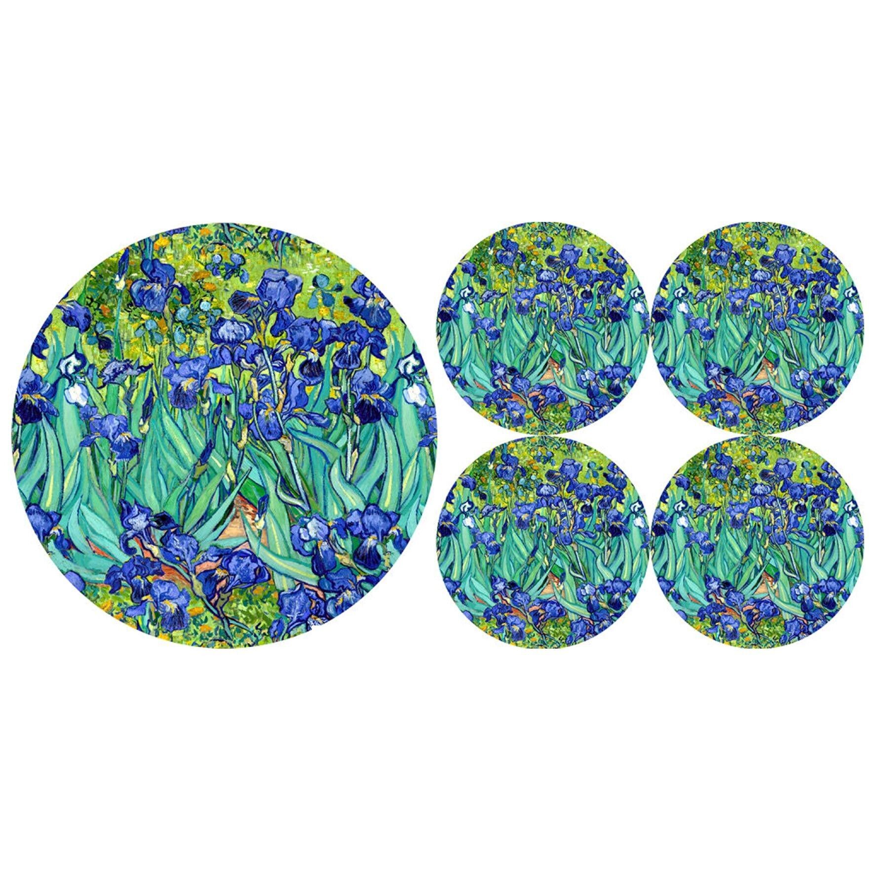 Ensemble Sottopiatto + Sottobicchieri Iris En Feltro Bertoni