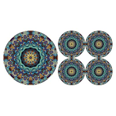 Barcelona Set Underplate + Coasters In Felt Bertoni