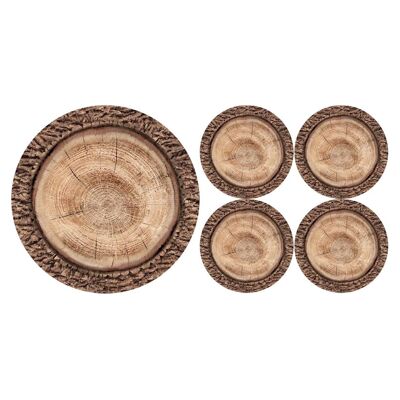 Robina Conjunto Sottopiatto + Sottobicchieri En Feltro Bertoni