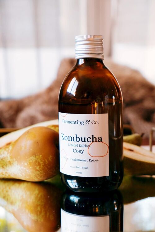 Kombucha - COSY - Poire, cardamome, 4 épices