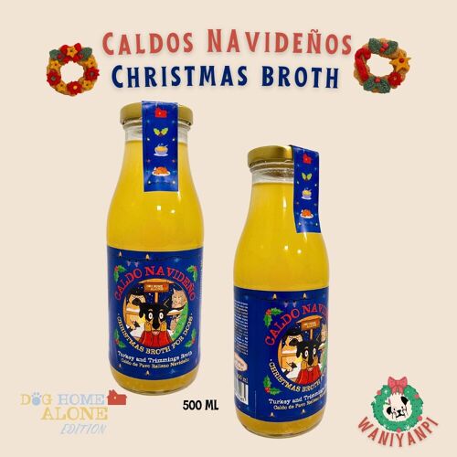 Christmas Broth for dogs -Caldo Navideño para perretes