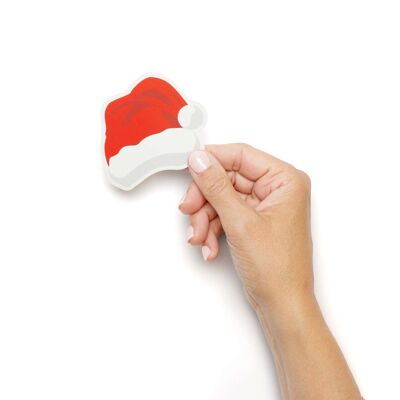 Santa Claus hat vinyl sticker - perfect for customizing your favorite things
