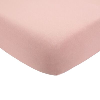 Drap housse vieuxrose 60x120cm