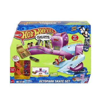 Mattel - HMK01 - Hot Wheels - Skate - Coffret Skatepark Octopus avec fingerboard exclusif - Petite Voiture - 5 ans et + 4