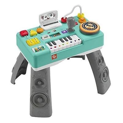 Mattel - HRB64 - Fisher-Price - Mesa de actividades My DJ, versión francesa