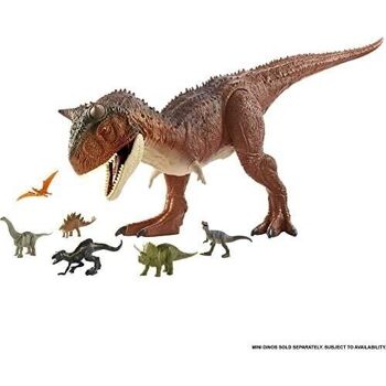 Mattel - HBY86 - Jurassic World - FIGURINE DINOSAURE - CARNOTAURUS TORO SUPER COLOSSAL - Grande figurine articulée  91 cm de long, jouet pour enfant 3