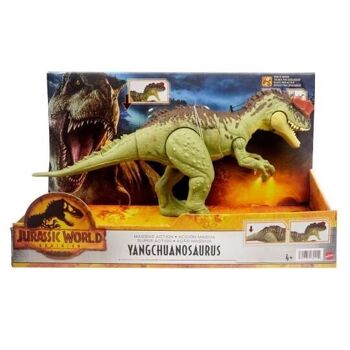 Mattel - HDX47 - Jurassic World - Dominion - Massive Action Figurine de mouvement d'attaque de dinosaure Yangchuanosaurus 2
