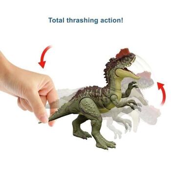 Mattel - HDX47 - Jurassic World - Dominion - Massive Action Figurine de mouvement d'attaque de dinosaure Yangchuanosaurus 3