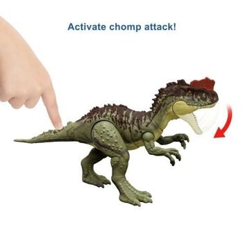 Mattel - HDX47 - Jurassic World - Dominion - Massive Action Figurine de mouvement d'attaque de dinosaure Yangchuanosaurus 6