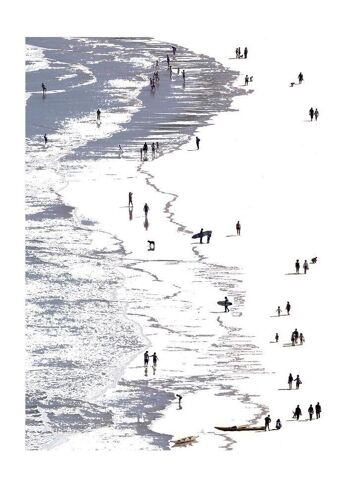 Photographie et technique numérique, réalisée par les frères Legorburu, reproduction, série ouverte, signée. Plage de Zarautz 5