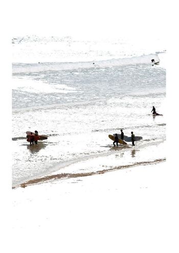 Photographie et technique numérique, réalisée par les frères Legorburu, reproduction, série ouverte, signée. Plage de Zarautz 10