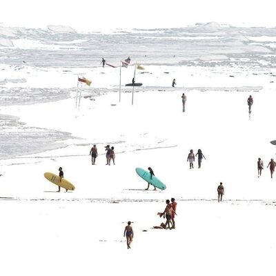 Photography and digital technique, made by the Legorburu brothers, reproduction, open series, signed. Zarautz Beach 17