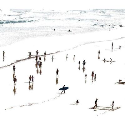 Photographie et technique numérique, réalisée par les frères Legorburu, reproduction, série ouverte, signée. Plage de Zarautz 19